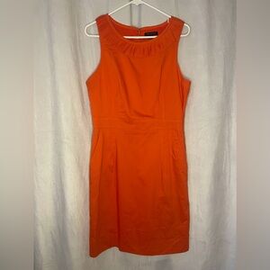 Banana Republic Orange Summer Work Dress, casual, linen Blend, lightweight